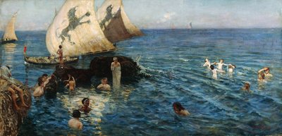Impressies aan de Adriatische Zee door Francesco Paolo Michetti