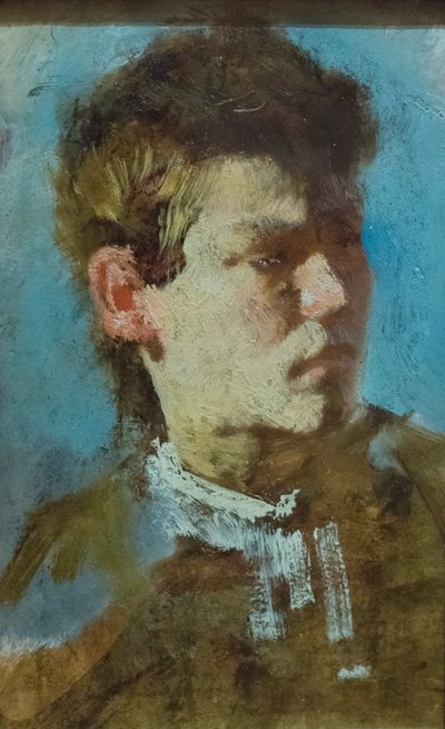 Zelfportret als jonge man door Francesco Paolo Michetti