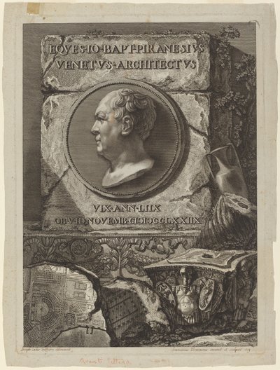 Giovanni Battista Piranesi door Francesco Piranesi