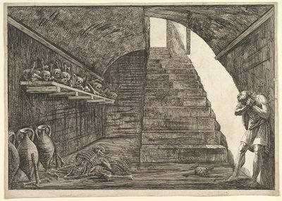 Gevangenisscène door Francesco Piranesi