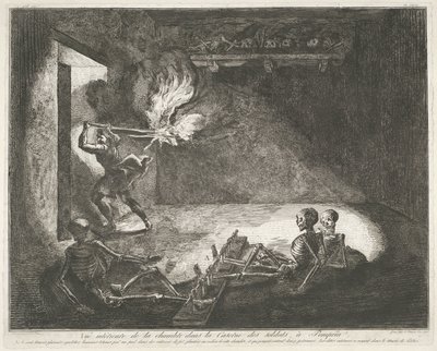 Soldatenkazerne te Pompeï door Francesco Piranesi