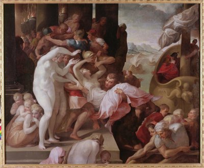 De ontvoering van Helena, c.1533 door Francesco Primaticcio