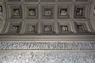 De Kamer van de Stucwerken Camera degli Stucchi van het Palazzo del Tè, 1526-1534 door Francesco Primaticcio