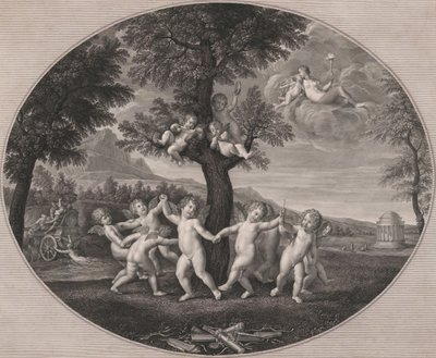 Amorini Vieren de Ontvoering van Proserpina, 1805-12 door Francesco Rosaspina