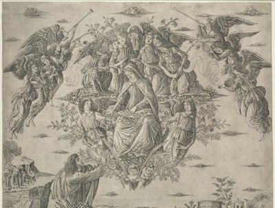 De Hemelvaart van de Maagd door Francesco Rosselli