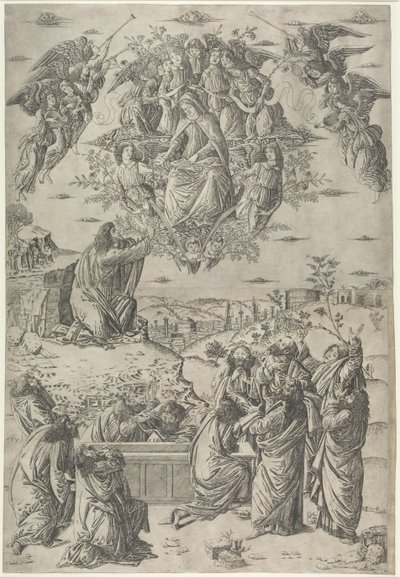 De tenhemelopneming van de Maagd door Francesco Rosselli
