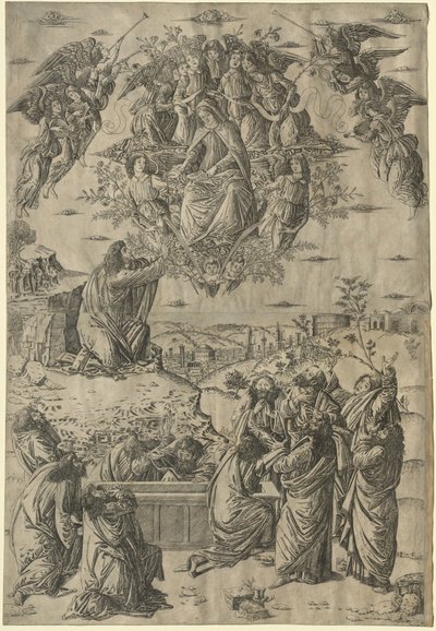 De tenhemelopneming van de Maagd door Francesco Rosselli