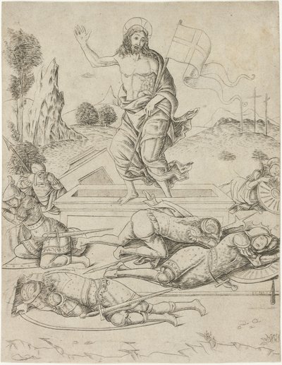 De Opstanding, plaat elf uit het Leven van de Maagd en Christus door Francesco Rosselli