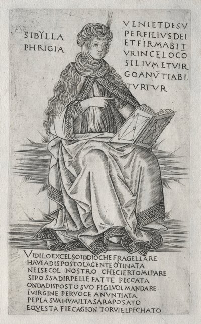 De Sibyllen: De Frygische Sibylle, ca. 1470-1480 door Francesco Rosselli