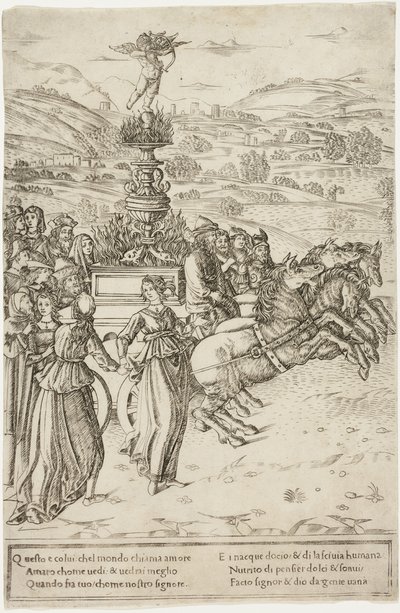De Triomf van de Liefde door Francesco Rosselli