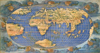 Wereldkaart door Francesco Rosselli