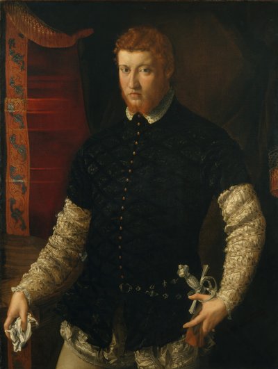 Portret van een man door Francesco Salviati