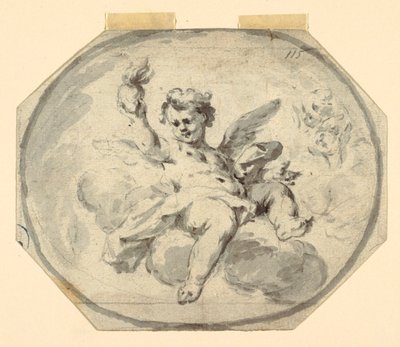 Ontwerp voor een Geschilderd Plafond door Francesco Saverio Mergolo