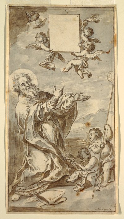 Beeld van St. Blasius door Francesco Saverio Mergolo