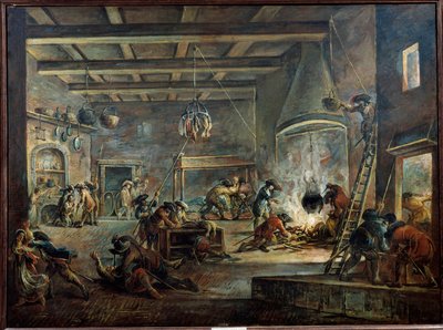 Plundering van een boerderij door Francesco Simonini