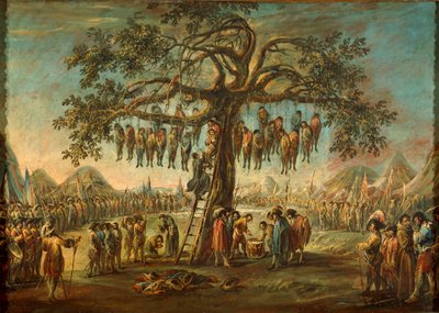 De ellende van de oorlog: de opgehangen mannen door Francesco Simonini
