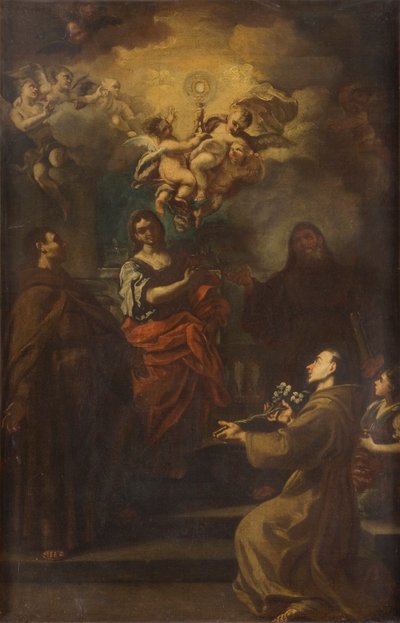 Aanbidding van de Eucharistie door Francesco Solimena