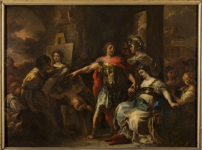 Alexander en Campaspe door Francesco Solimena