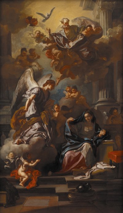 De aankondiging door Francesco Solimena