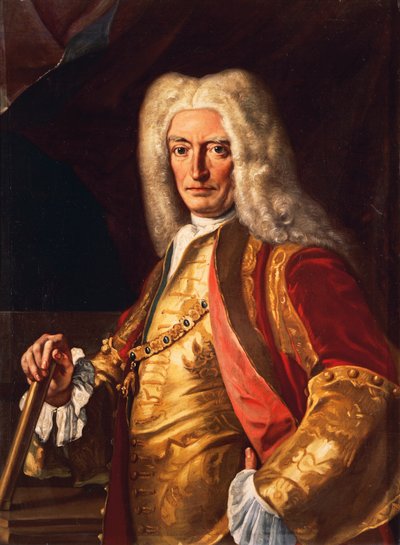 Portret van Graaf Aloys Thomas Raimund Von Harrach, onderkoning van Napels, ca. 1730, door Francesco Solimena door Francesco Solimena