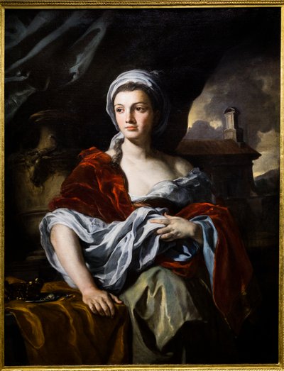 Portret van een vrouw door Francesco Solimena