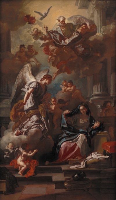 De Annunciatie, na 1733 door Francesco Solimena