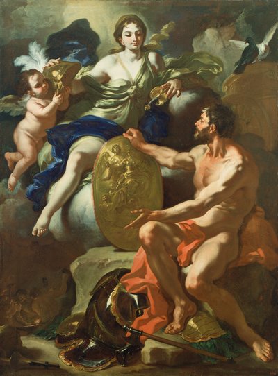 Venus in de smederij van Vulcanus door Francesco Solimena