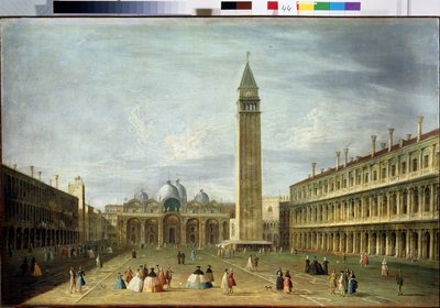 Het San Marcoplein in Venetië door Francesco Tironi