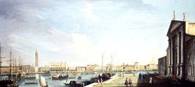 Het Bacino di San Marco, met het Dogepaleis en de Riva degli Schiavoni door Francesco Tironi