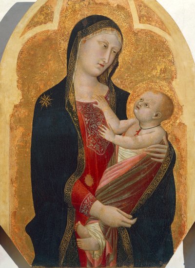 Madonna met Kind, door Francesco Traini (actief 1321-1365) door Francesco Traini