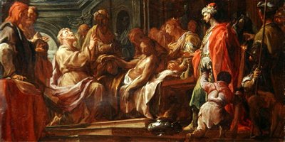 Studie voor Sint Mattheüs die de Zoon van de Koning van Ethiopië Opwekt door Francesco Trevisani