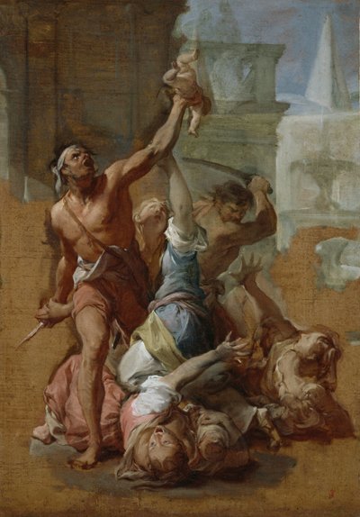 Studie voor het Bloedbad van de Onschuldigen, c.1700-10 door Francesco Trevisani