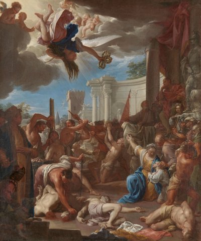 Het martelaarschap van de zeven zonen van Sint Felicitas door Francesco Trevisani