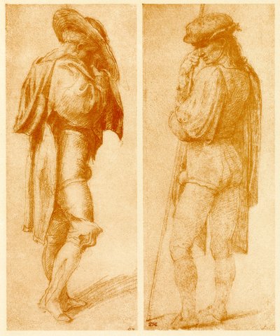 Studie van de twee Jozef-afbeeldingen door Francesco Ubertini Bacchiacca
