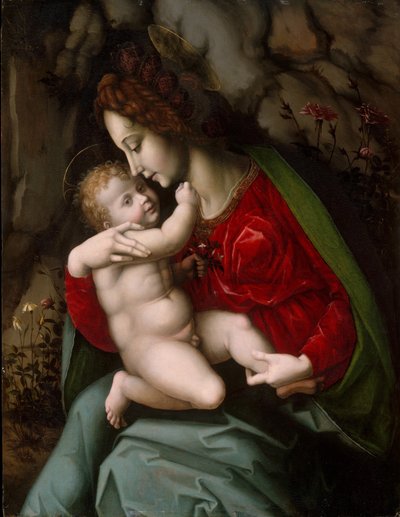 Madonna en kind, c.1520 door Francesco Ubertini Verdi Bachiacca