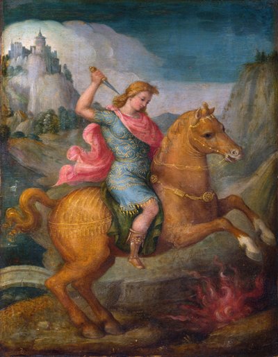 Marcus Curtius door Francesco Ubertini Verdi Bachiacca