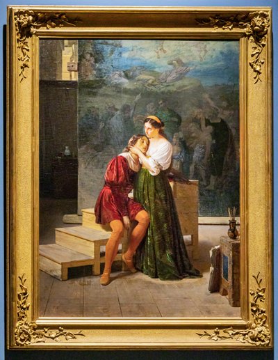 Raphael en Fornarina door Francesco Valaperta