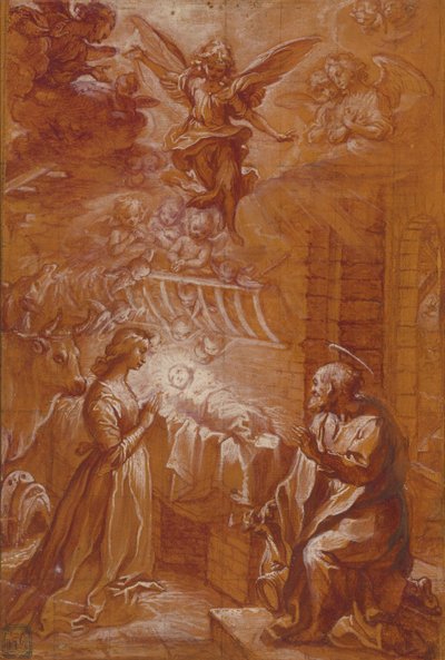 Die Geburt Christi door Francesco Vanni