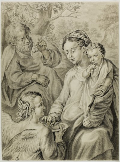 De Rest op de Vlucht naar Egypte, bekend als De Madonna della Pappa door Francesco Vanni