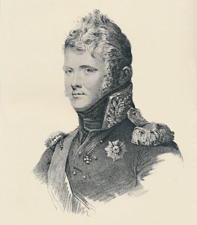Alexander I, Keizer van Rusland, ca. 1800, 1896 door Francesco Vendramini
