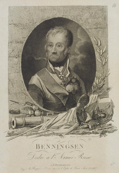 Portret van Graaf Levin Leonty August Theophil von Bennigsen 1745-1826, 1807 door Francesco Vendramini