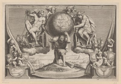 Allegorie op kardinaal Pompeio Arrigoni door Francesco Villamena