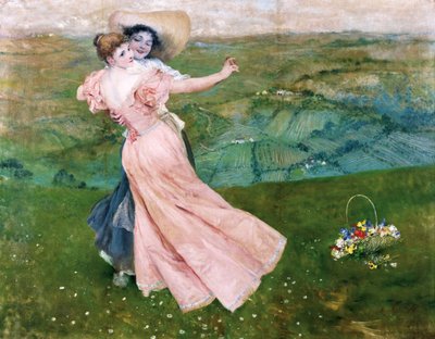 Il ballo sul prato Dans op het gazon door Francesco Vinea