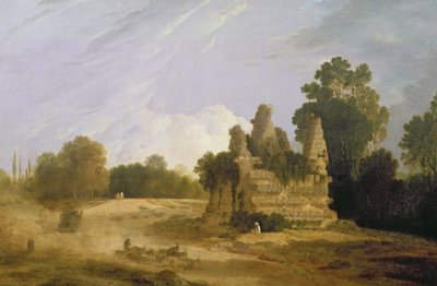 Het Graf van Horatii en Curatii door Francesco Zuccarelli