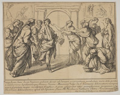De wijze en de dwaze Maagden, 1728 door Francesco Zuccarelli