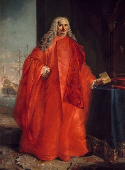 Portret van Daniele Girolamo Dolfin, Venetiaanse politicus door Francesco Zugno