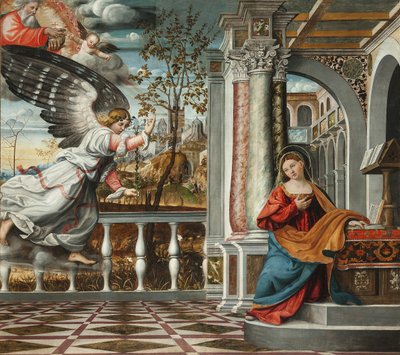De Annunciatie door Francesco da Milano