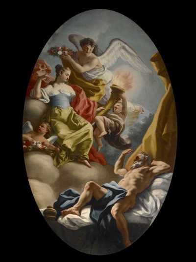 Allegorie van Wijsheid en Waarheid, c.1750 door Francesco de Mura