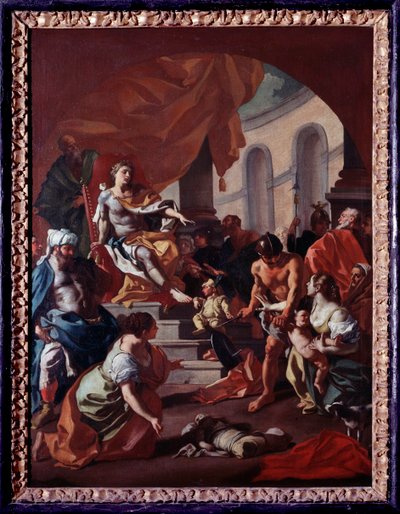 Oordeel van Salomo door Francesco de Mura