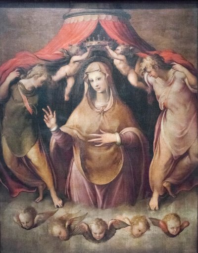 De kroning van de Maagd door Francesco de Rossi Salviati Cecchino